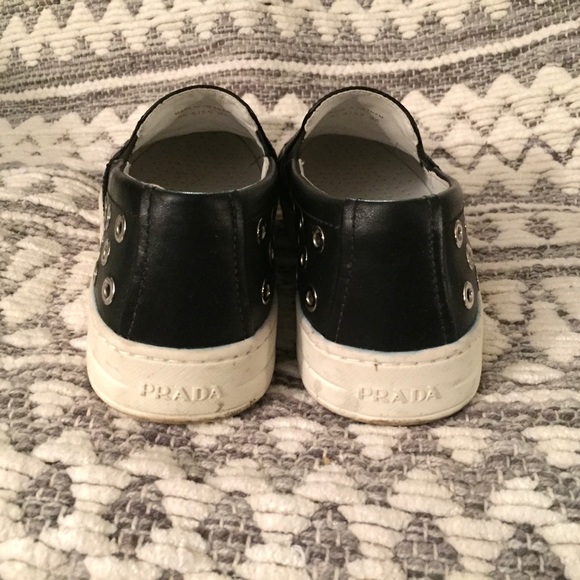 Prada grommet slip on sneaker 36.5 - Picture 4 of 5